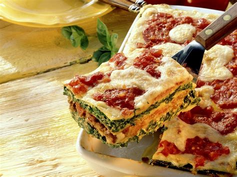lasagne mit hackfleisch und spinat